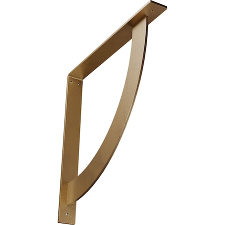 Ekena Millwork Bulwark Steel Bracket, Hammered Gold 2"W x 18"D x 18"H BKTM02X18X18BUHGO